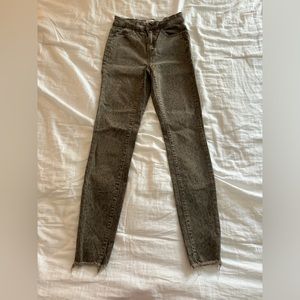 SO Leopard Print Ankle Jeans